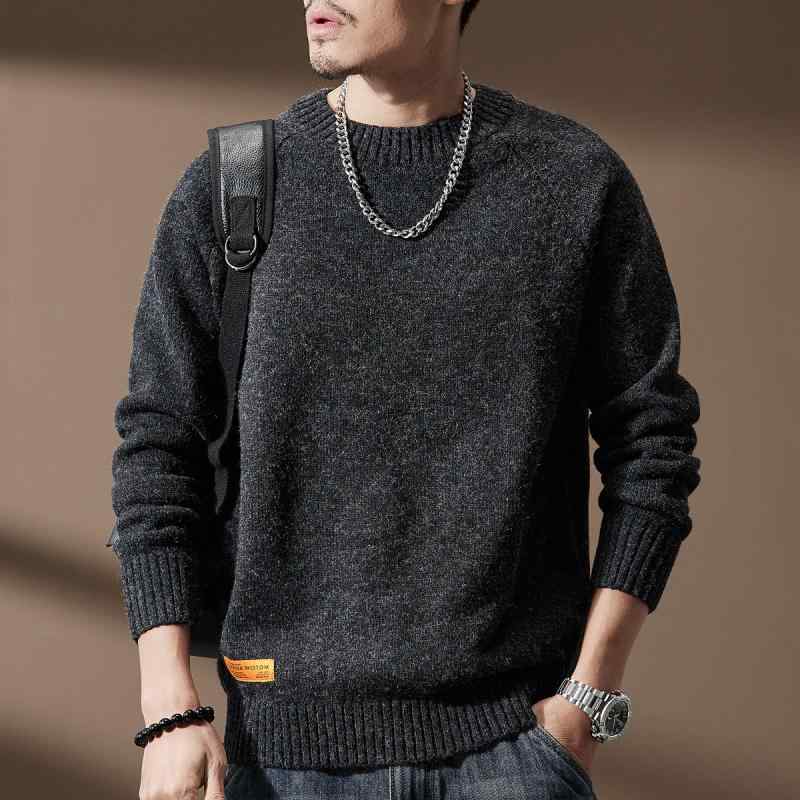 メンズ  服  分かりやすい 流行り物 オシャレ 成年者 かっこいい 気が大きい大きさ 表どおり 成人男性服 アメリカンシェニールセーター 上衣