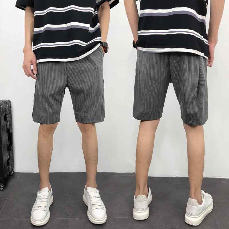 メンズ 服 シンプル ファッション オシャレ 大人 かっこいい 大きいサイズ ストリート 紳士服 五分丈 パンツ 夏 薄手 カジュアル ビーチ 通気性 縦縞