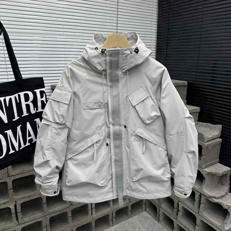 メンズ  服  分かりやすい 流行り物 オシャレ 成年者 かっこいい 馬鹿でかい大きさ 表どおり 成人男性服 細工物御召しもの マルチ 衣嚢 上衣 春 アウトドア 多役立つこと ボンネット アメカジ 防風