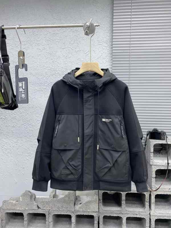 メンズ  服  分かりやすい 流行り物 オシャレ 成年者 かっこいい 途轍も無い大きさ 表どおり 成人男性服 秋 ボンネット 厚地の外套 上衣 アウトドア 衣嚢 防風 トップス