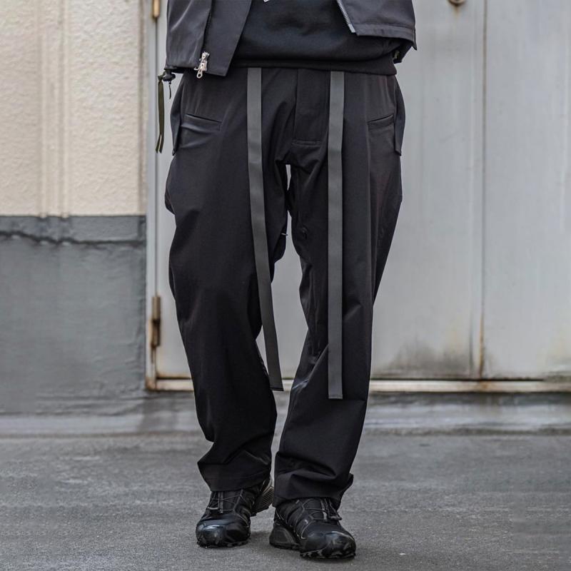 メンズ 服 シンプル ファッション オシャレ 大人 かっこいい 大きいサイズ ストリート 紳士服 多機能 アウトドア 防水 サイド ジッパー ストレート サムライ パンツ |リコット