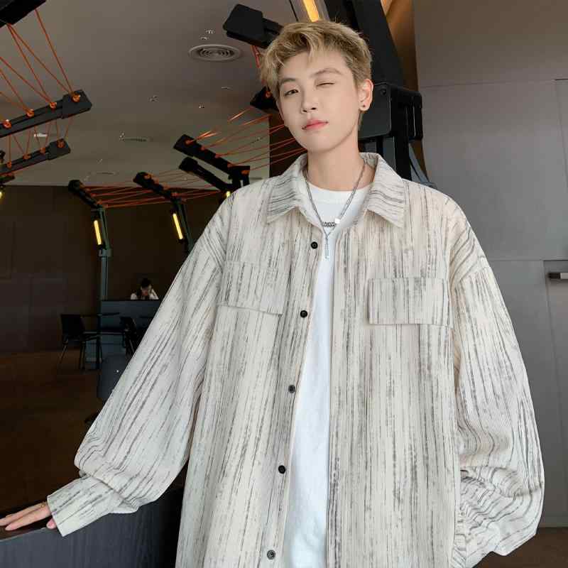 メンズ 服 シンプル ファッション オシャレ 大人 かっこいい 大きいサイズ ストリート 紳士服 長袖 コーデュロイシャツ アメリカン シャツ ハイエンド ワークウェア ジャケット