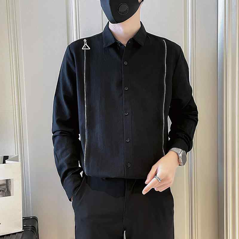 メンズ 服 シンプル ファッション オシャレ 大人 かっこいい 大きいサイズ ストリート 紳士服 ハイエンド シャツ 長袖 カジュアル 快適 春秋 トップス