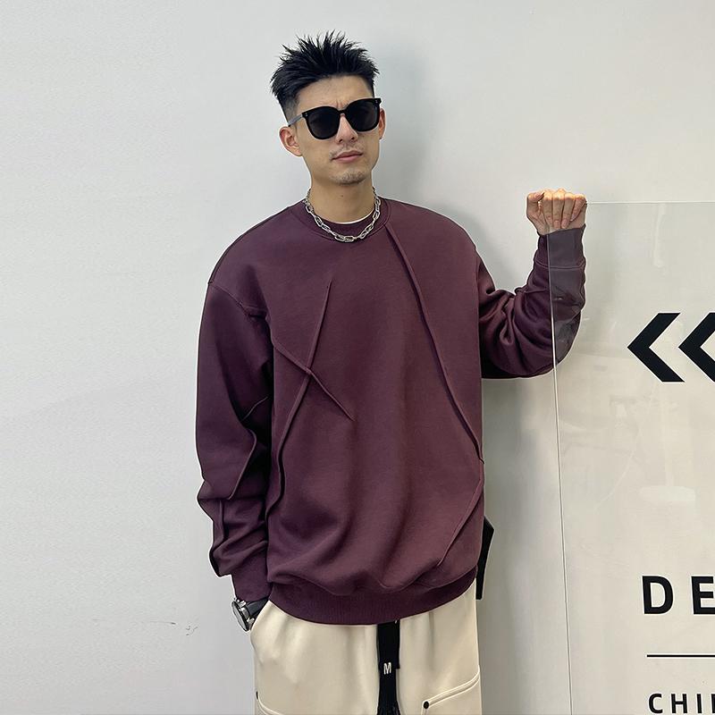 メンズ 服 分かりやすい 流行り物 オシャレ 成年者 かっこいい 途轍も無い大きさ 表どおり 成人男性服 ヘビースウェット プルオーバー 春 秋 無地 アメリカン 心地よい ラウンドのど頚 トップス ボンネット 受け答え