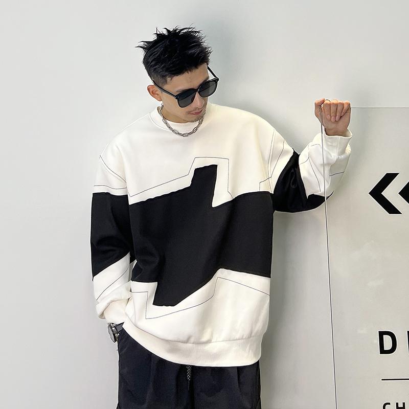 メンズ 服 シンプル ファッション オシャレ 大人 かっこいい 大きいサイズ ストリート 紳士服 スウェットシャツ カジュアル アメリカン ラウンドネック フード トップス｜リコット