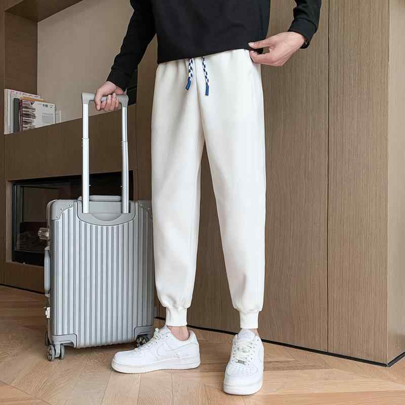 メンズ 服 シンプル ファッション オシャレ 大人 かっこいい 大きいサイズ ストリート 紳士服 スポーツ パンツ スウェット パンツ 九分丈 ズボン 春秋 カジュアル