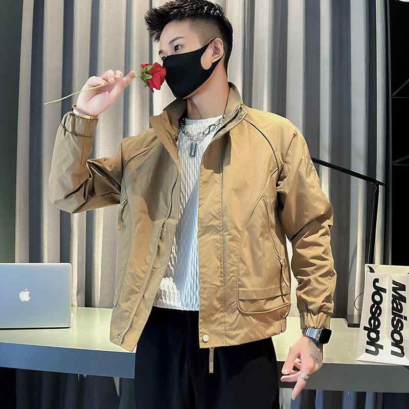 メンズ  服  分かりやすい 流行り物 オシャレ 成年者 かっこいい 途轍も無い大きさ 表どおり 成人男性服  厚地の外套 心地よい 細工物御召しもの 上衣 秋 トップス