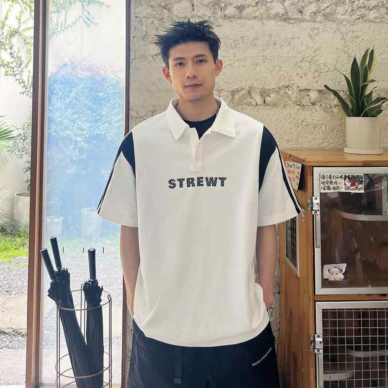 メンズ 服 分かりやすい 流行り物 オシャレ 成年者 かっこいい 途轍も無い大きさ 表どおり 成人男性服 甚だしい ポロ 半袖 炎節 アメリカン 心地よい 七分袖 T プルオーバー