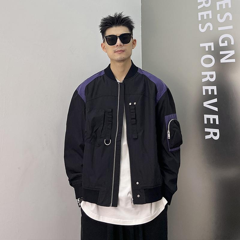 メンズ 服 シンプル ファッション オシャレ 大人 かっこいい 大きいサイズ ストリート 紳士服 ジャケット 春　秋 野球襟 アメリカン トップス カジュアル