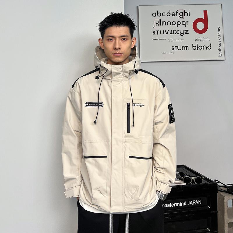メンズ 服 シンプル ファッション オシャレ 大人 かっこいい 大きいサイズ ストリート 紳士服 ジャケット フード アウトドア スポーツ ハイキング 登山 アメリカン ワークウェア｜リコット