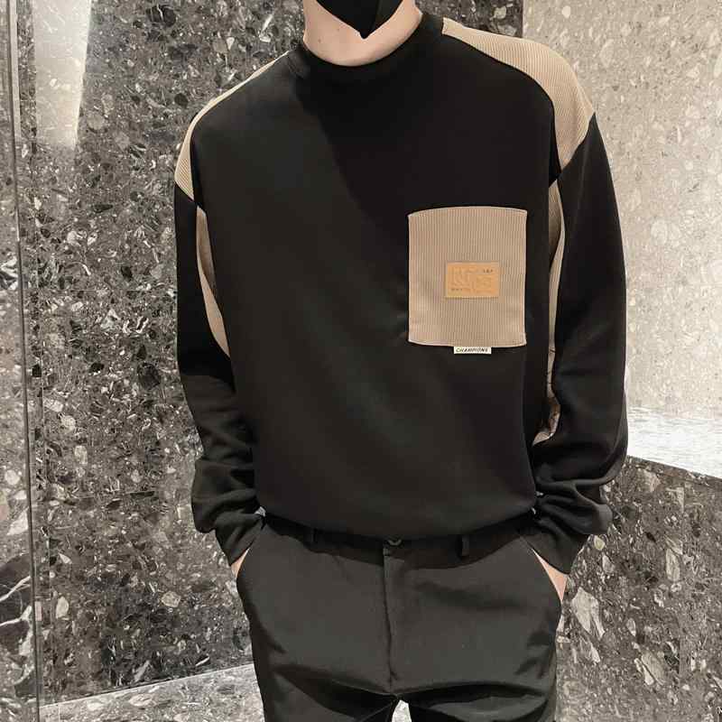 メンズ 服 シンプル ファッション オシャレ 大人 かっこいい 大きいサイズ ストリート 紳士服 スウェットシャツ ヘビー T シャツ 長袖 春 ジャケット