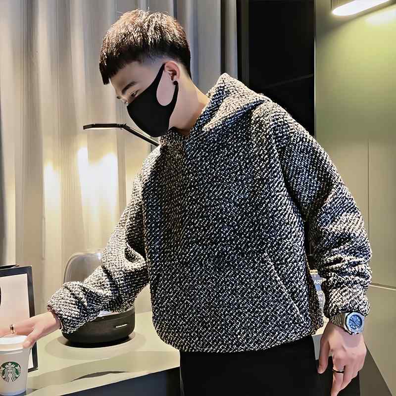 メンズ 服 シンプル ファッション オシャレ 大人 かっこいい 大きいサイズ ストリート 紳士服 ヘビー フード スウェットシャツ プルオーバー T シャツ 長袖 春 ジャケット