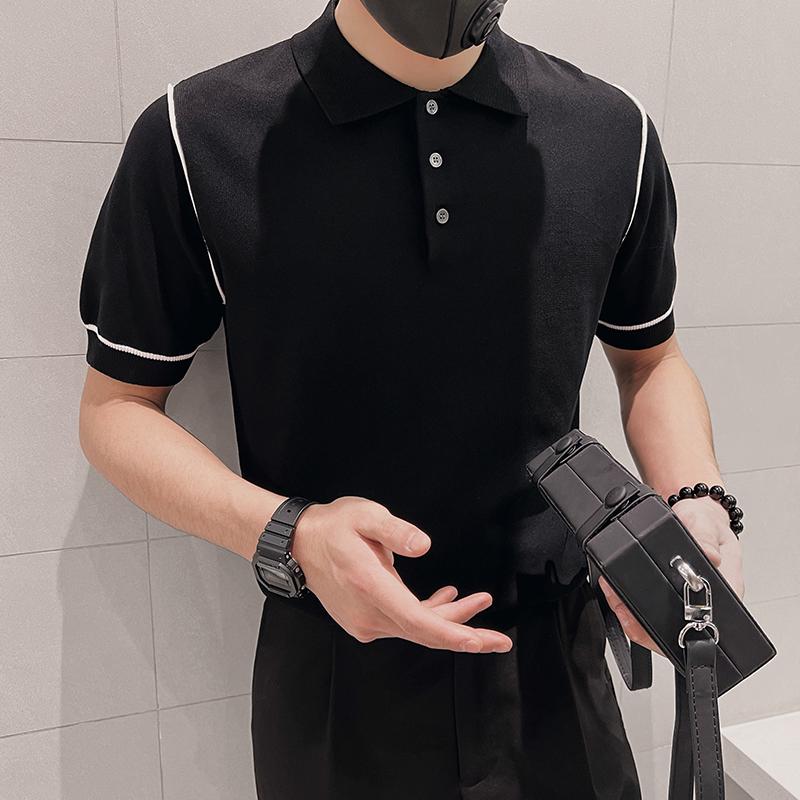 メンズ 服 シンプル ファッション オシャレ 大人 かっこいい 大きいサイズ ストリート 紳士服 ニット ポロシャツ スリム サマー T シャツ 半袖 セーター