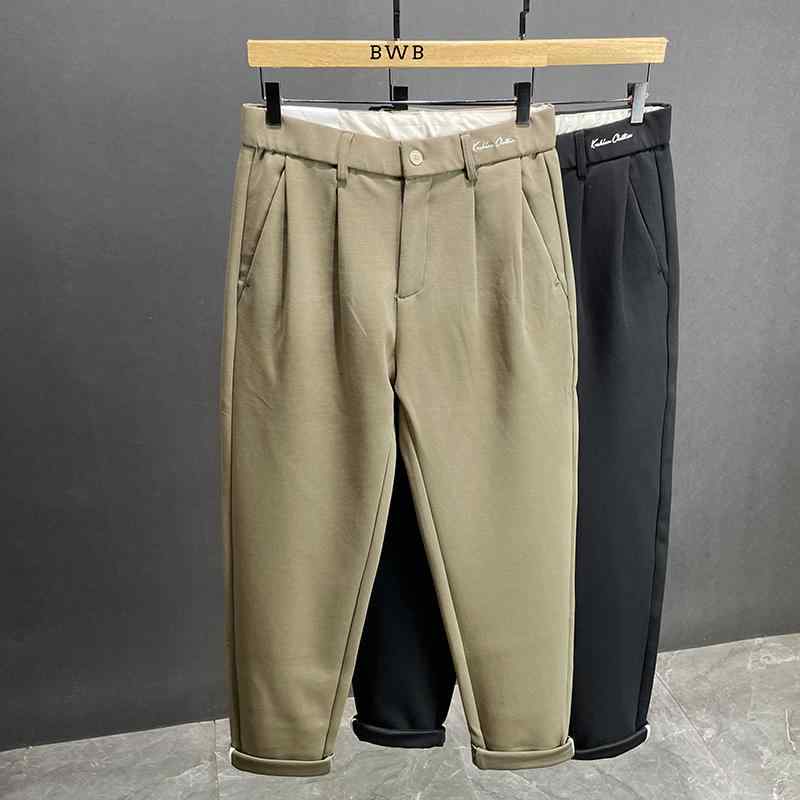 メンズ  服  分かりやすい 流行り物 オシャレ 成年者 かっこいい 馬鹿でかい大きさ 表どおり 成人男性服 カーキ 心地好い ズボン下 秋 引っ切り無い テーパードパンツ ズボン