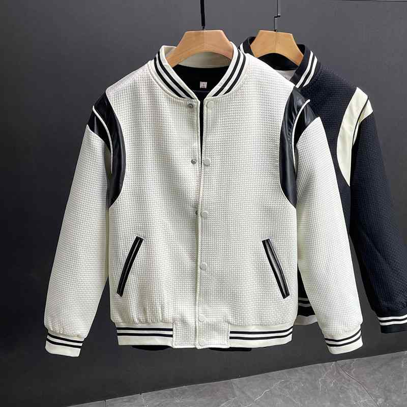 メンズ 服 シンプル ファッション オシャレ 大人 かっこいい 大きいサイズ ストリート 紳士服 ジャケット 秋 スタンドカラー 長袖 カジュアル トップス 春 ジャケット