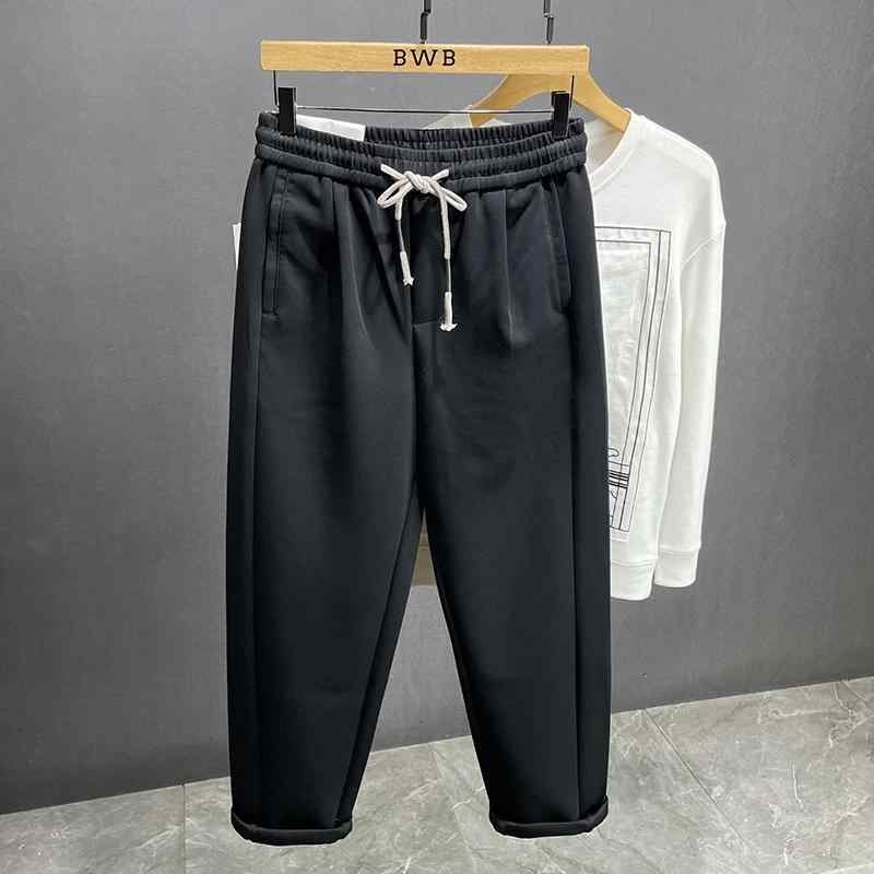 メンズ  服  分かりやすい 流行り物 オシャレ 成年者 かっこいい 馬鹿でかい大きさ 表どおり 成人男性服 秋 心地好い ズボン下 黒 引っ切り無い スウェットパンツ 伸ばすこと 酉の方角 春 ズボン
