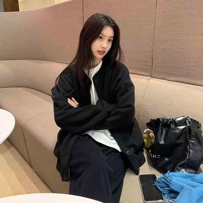レディース ファッション 服 オシャレ カワイイ シンプル 大人カワイイ 大きいサイズ 秋服装 韓国 スタイル カジュアル 黒 ジャケット ワイド レッグ パンツ スーツ セット 組みられ｜リコット 10,048円
