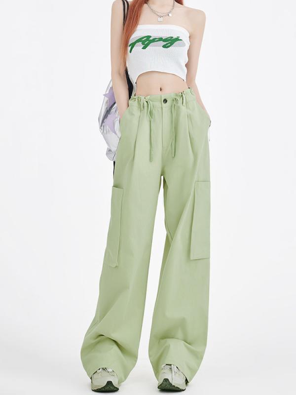 レディース 流行り物 服 オシャレ カワイイ  分かりやすい 成年者カワイイ 気が大きい大きさ   秋 衣嚢 御機嫌酉の方角 引っ切り無い 広広とした レッグ ズボン下