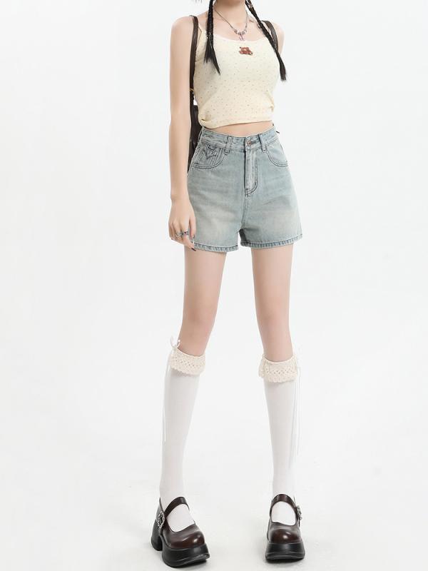 レディース ファッション 服 オシャレ カワイイ  シンプル 大人カワイイ 大きいサイズ   ハイウエスト デニム パンツ 秋 薄手 ヒップ カバー Aライン パンツ