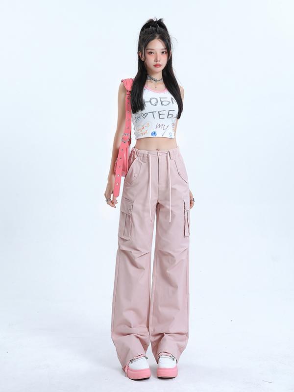 レディース 流行り物 服 オシャレ カワイイ  分かりやすい 成年者カワイイ 馬鹿でかい大きさ   マルチ 衣嚢 ご機嫌酉の方角 か細い 広々とした レッグ 心地好い ズボン下