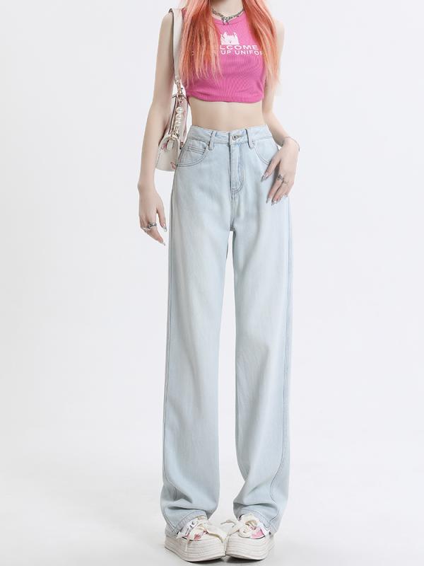 レディース 流行り物 服 オシャレ カワイイ  分かりやすい 成年者カワイイ 気が大きい大きさ   引っ切り無い デニム 秋 御機嫌酉の方角 か細い トール 広広とした レッグ ズボン下