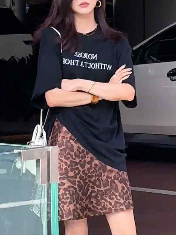 レディース 流行り物 服 オシャレ カワイイ  分かりやすい 成年者カワイイ 馬鹿でかい大きさ  アメリカン うしろ帯 ヒョウ柄 スコート 秋 ご機嫌酉の方角 か細い A伝達ルート