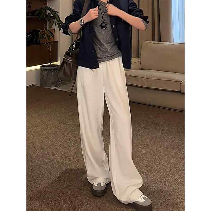 レディース ファッション 服 オシャレ カワイイ シンプル 大人カワイイ 大きいサイズ シンプル ハイウエスト ストレッチ ストレート ワイド レッグ カジュアル パンツ 秋 スリム