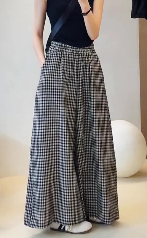 レディース ファッション 服 オシャレ カワイイ シンプル 大人カワイイ 大きいサイズ 模様 薄手 カジュアル パンツ 秋 ハイウエスト ワイド レッグ キュロット