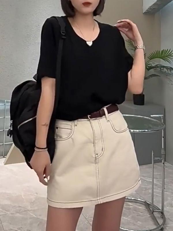 レディース 流行り物 服 オシャレ カワイイ  分かりやすい 成年者カワイイ 馬鹿でかい大きさ  ご機嫌酉の方角 か細い A伝達ルート スコート 秋 覆いかぶせる ジーンズ スコート