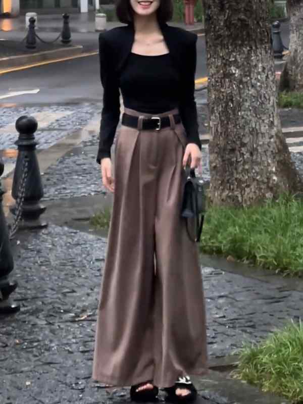 レディース 流行り物 服 オシャレ カワイイ  分かりやすい 成年者カワイイ 気が大きい大きさ  ハイエンド 御機嫌酉の方角 筋目 引っ切り無い 広広とした レッグ 背広 ズボン下 心地よい 秋 か細い
