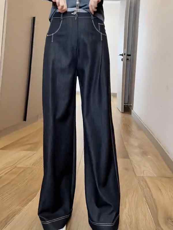 レディース 流行り物 服 オシャレ カワイイ  分かりやすい 成年者カワイイ 気が大きい大きさ  ハイエンド 御機嫌酉の方角 引っ切り無い 広広とした レッグ 黒いこと 背広 心地よい ズボン下 秋 か細い