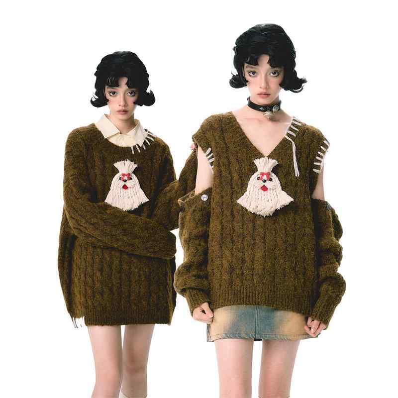 レディース ファッション 服 オシャレ カワイイ シンプル 大人カワイイ 大きいサイズ タッセル ニット 柔らか セーター