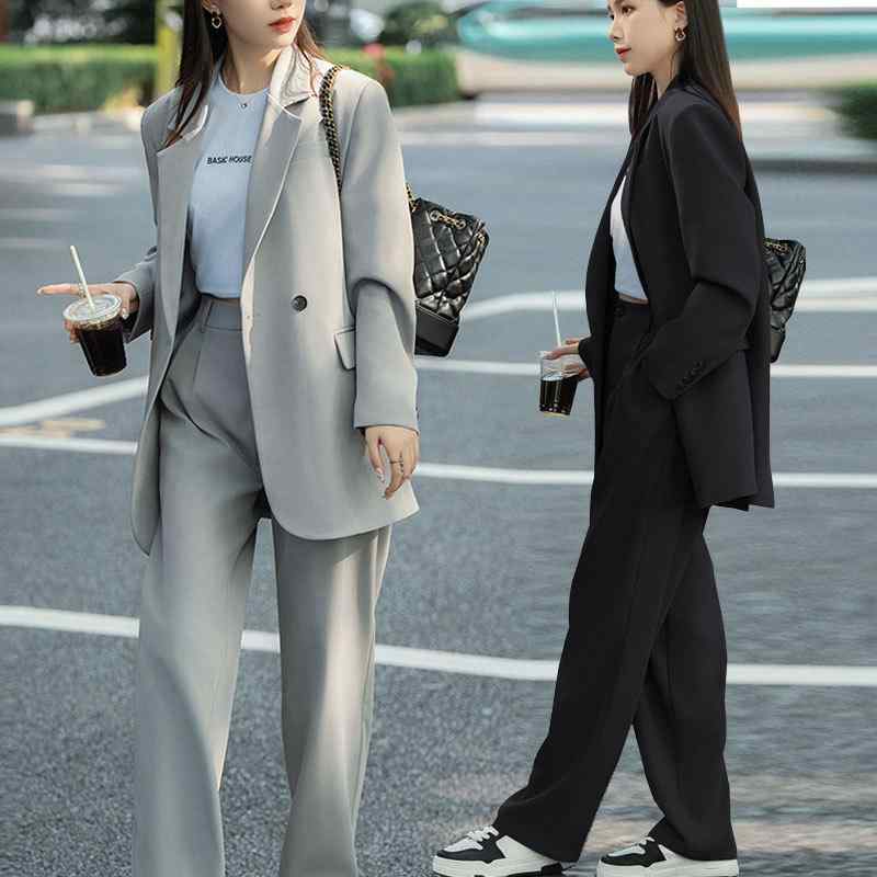 秋服 レディース 流行り物 オシャレ カワイイ  分かりやすい 成年者カワイイ 惜しみ無い大いさ   秋 か細い 背広 背広 ゆったり 広広とした レッグ ズボン下 その他-レディースファッション