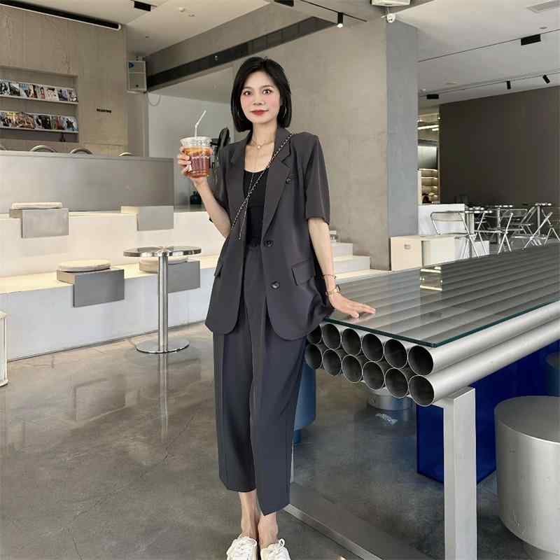 秋服 レディース 流行り物 オシャレ カワイイ  分かりやすい 成年者カワイイ 惜しみ無い大いさ  か細い 背広 背広 透け透け 歳月 七分袖 9分丈丈 ズボン下 レディースファッション-その他
