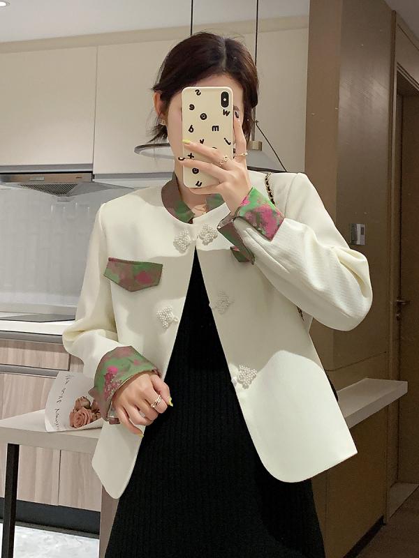 秋服 レディース ファッション オシャレ カワイイ シンプル 大人カワイイ 大きいサイズ コート 春秋 エレガント プリント ハイエンド 薄手 トップス |リコット