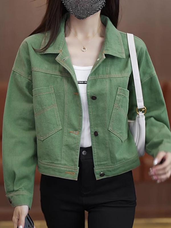秋服 レディース 流行り物 オシャレ カワイイ  分かりやすい 成年者カワイイ 途轍も無い大いさ  ジーンズ 上衣 カジュアルスタイリッシュ トップス コート・ジャケット-レディースファッション
