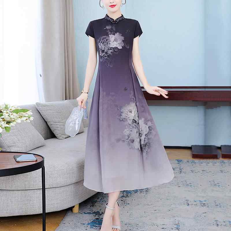 秋服 レディース ファッション オシャレ カワイイ シンプル 大人カワイイ 大きいサイズ チャイナ ドレス ハイエンド|リコット