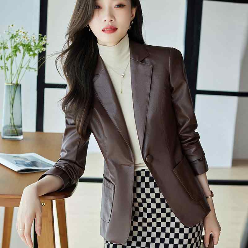 楽天市場】秋冬の定番フェイクレザーを使用したエコレザーセットアップ