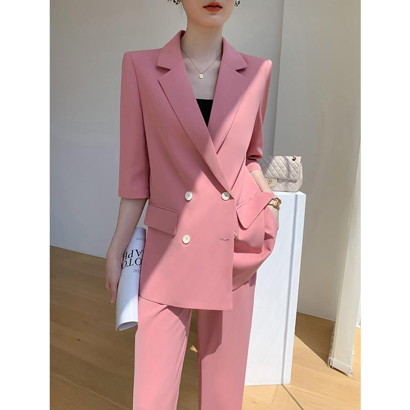 秋服 レディース 流行り物 オシャレ カワイイ  分かりやすい 成年者カワイイ 気が大きい大きさ   秋 薄っぺら 広広とした レッグ ズボン下 韓国流行り物 ゆったり ハイエンド 心地よい 背広 表現スタイル