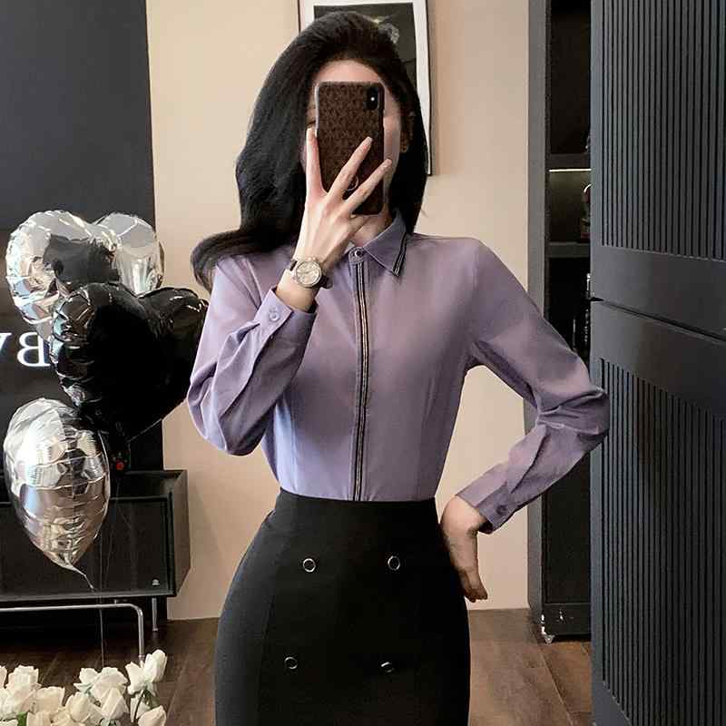 秋服 レディース 流行り物 オシャレ カワイイ  分かりやすい 成年者カワイイ 気が大きい大きさ  秋 ハイエンド トップス 通い お召しもの 細工物 プルオーバー 背広 表現スタイル 青 長袖 プルオーバー