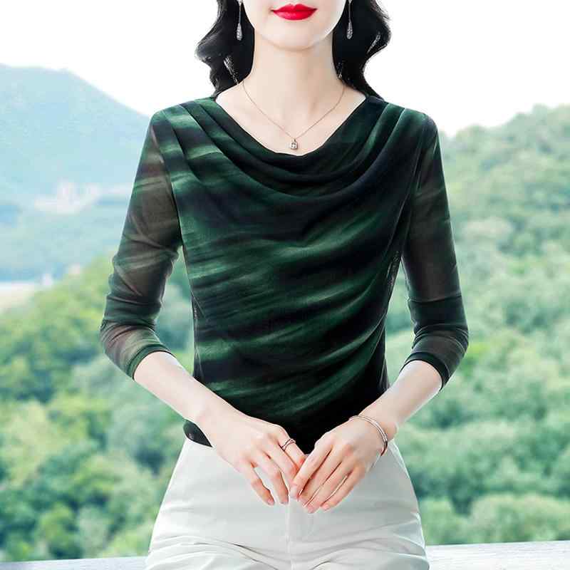 秋服 レディース ファッション オシャレ カワイイ シンプル 大人カワイイ 大きいサイズ 韓国ファッション スリム プリント 長袖 T シャツ カジュアル シンプル 秋 トップス