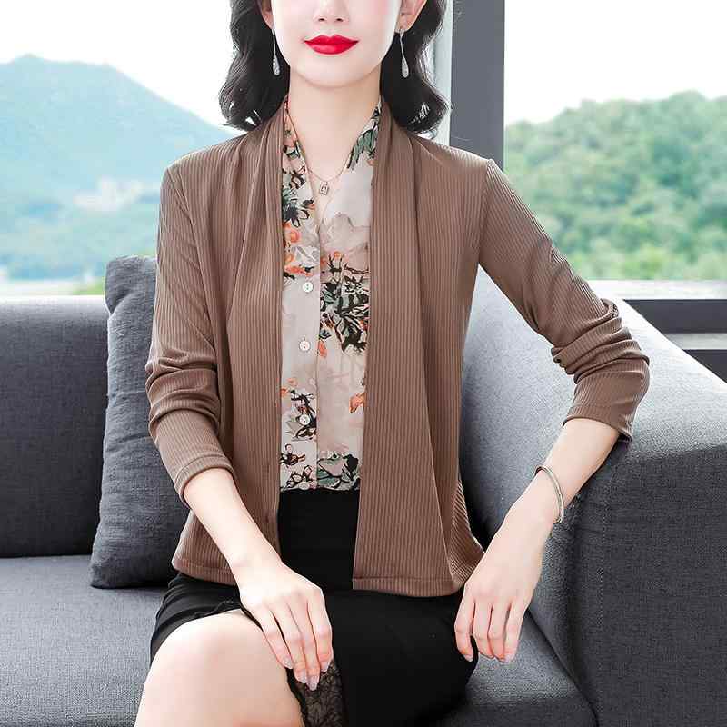 秋服 レディース ファッション オシャレ カワイイ シンプル 大人カワイイ 大きいサイズ フレンチ プリント 長袖 シャツ 秋 トップス
