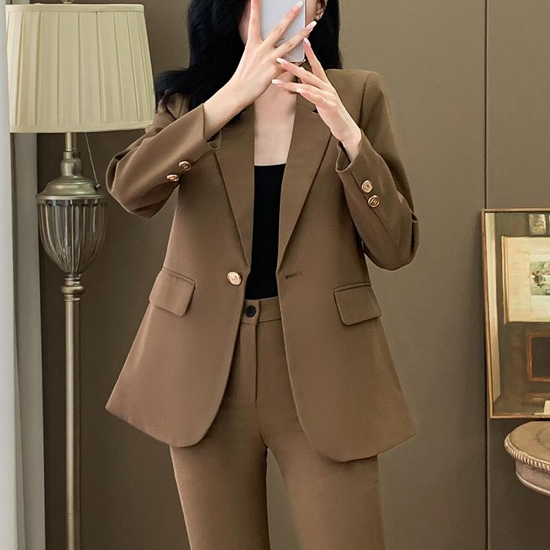 秋服 レディース ファッション オシャレ カワイイ シンプル 大人カワイイ 大きいサイズ スーツ スタイル 単品 ジャケット スリム 秋 ハイエンド トップス｜リコット