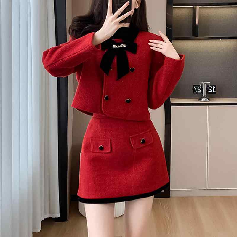 秋服 レディース ファッション オシャレ カワイイ シンプル 大人カワイイ 大きいサイズ ジャケット スカート スーツ スタイル トップス 秋 ｜リコット