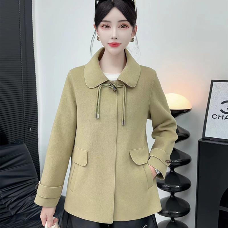 秋服 レディース 流行り物 オシャレ カワイイ  分かりやすい 成年者カワイイ 気が大きい大きさ   天鵝絨 厚地の外套 韓国流行り物 表現スタイル 羊毛 ハイエンド