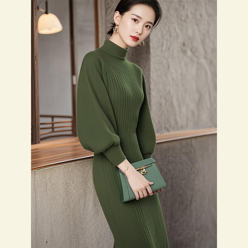 秋服 レディース 流行り物 オシャレ カワイイ  分かりやすい 成年者カワイイ 気が大きい大きさ   秋 雅びやか ハイエンド フォーマル 緑であること スウェーター お召しもの