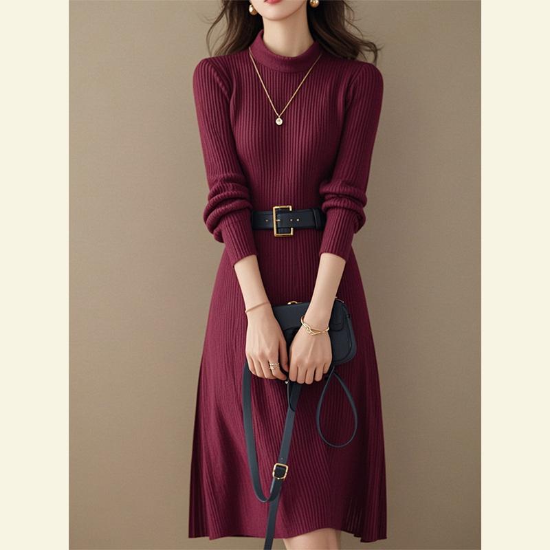 秋服 レディース 流行り物 オシャレ カワイイ  分かりやすい 成年者カワイイ 惜しみ無い大いさ   秋 バーガンディ 編み物 お召しもの 雅びやか ハイエンド 下穿き 厚地の外套 その他-レディースファッション