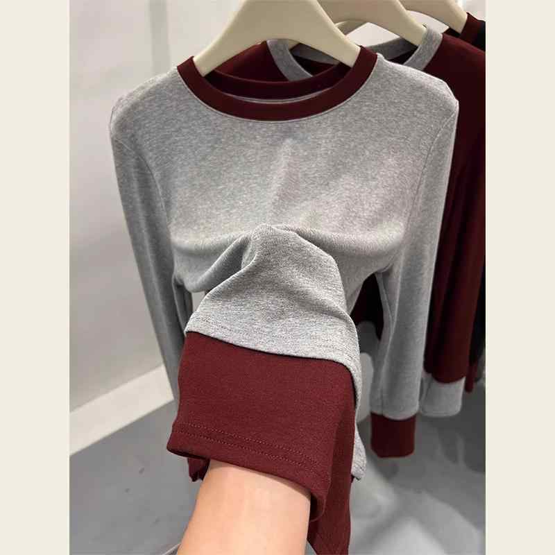 秋服 レディース ファッション オシャレ カワイイ シンプル 大人カワイイ 大きいサイズ ハイエンド シック シャツ 秋 グレー ニット トップス