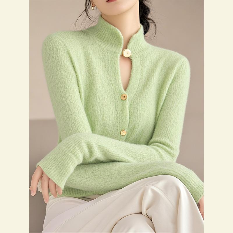 秋服 レディース 流行り物 オシャレ カワイイ  分かりやすい 成年者カワイイ 気が大きい大きさ   秋 トップス ハイエンド フルーツ 緑であること 照明ランプ色合い スウェーター