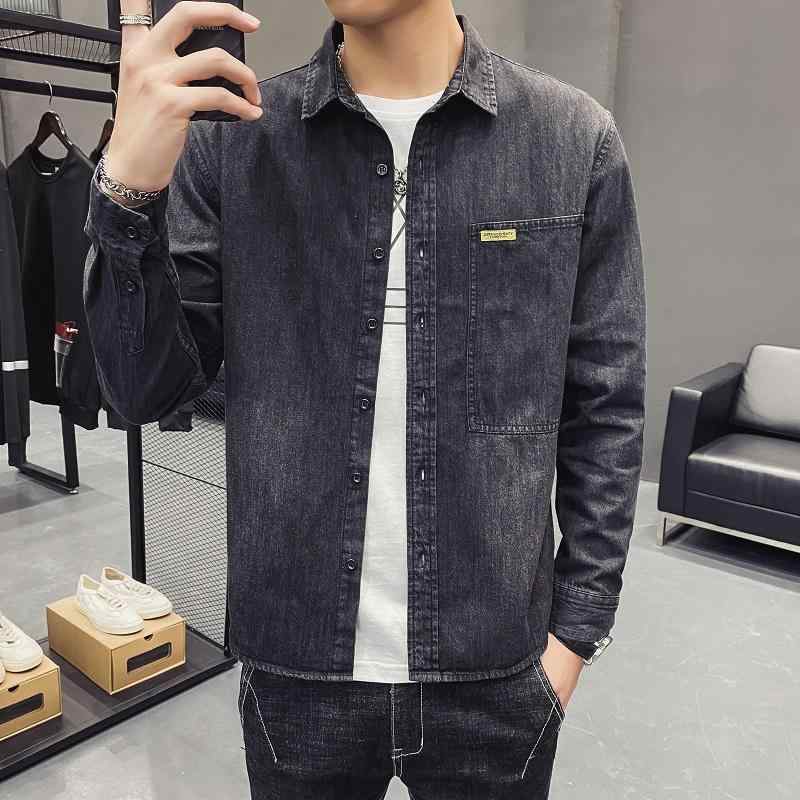 春 コーデ メンズ 用 服 分かりやすい 流行り物 オシャレ 成年者 かっこいい 成人男性服 長袖 綿 上衣 秋 ジーンズプルオーバー 心地よい 通い表現スタイル 重コーデ ゆったり影ぼうし 軽アウター